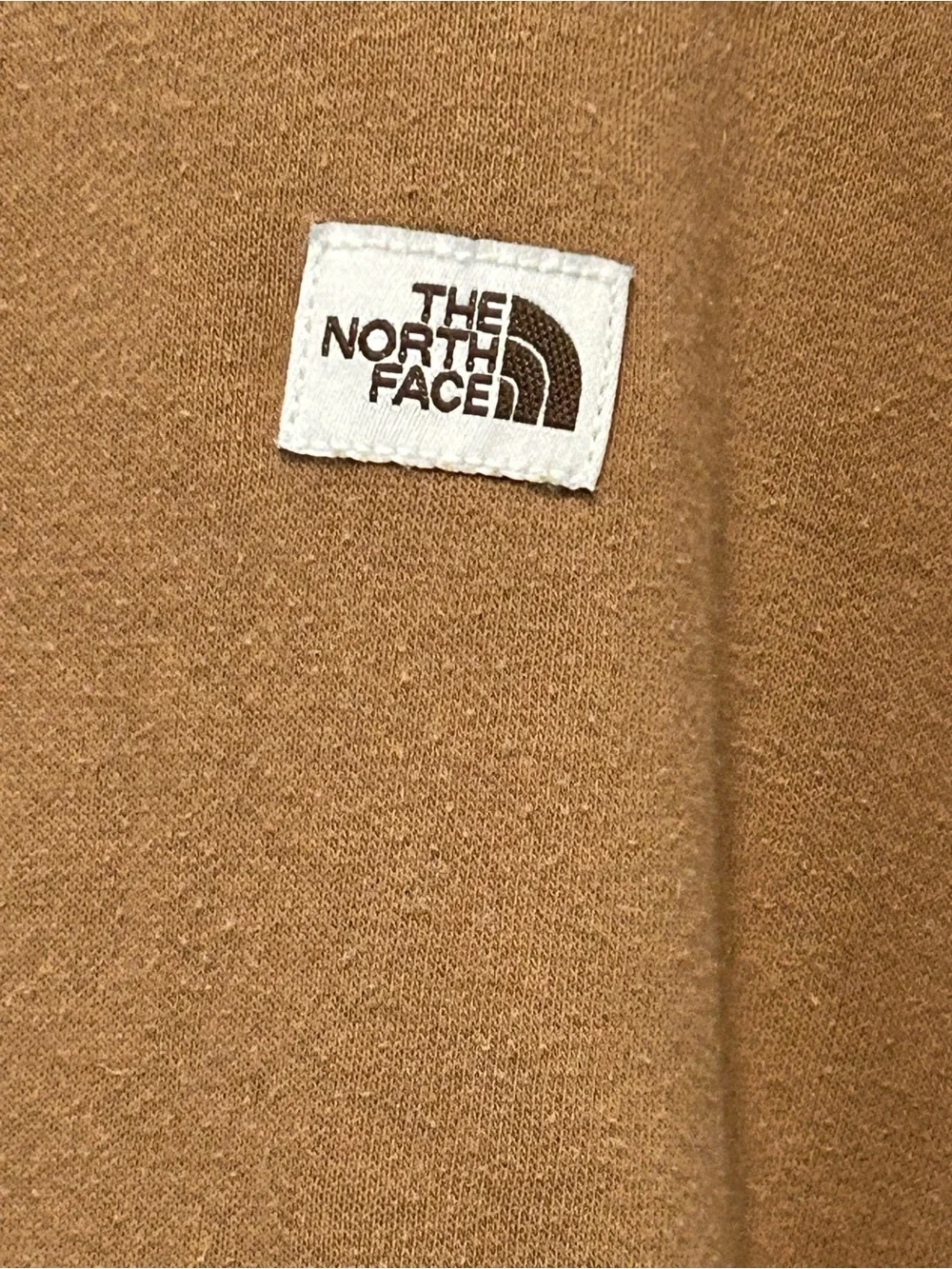 The North Face Men's Long Sleeve Heritage Patch Crew Brown Utility Sweatshirt XL